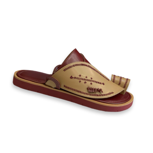 حذاء شرقي مطرز يدوي عودي ع لحمي نقش خيط