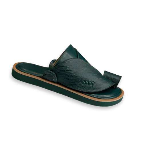 حذاء زبيري جلد اخضر ليزرد كلاسك