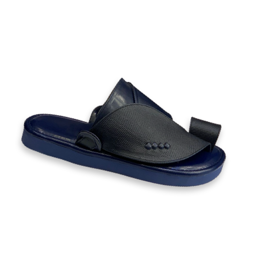 حذاء زبيري جلد كحلي ليزرد