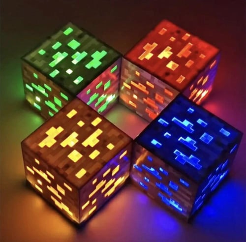 إضاءة ماينكرافت ريد ستون | باللون الاحمر