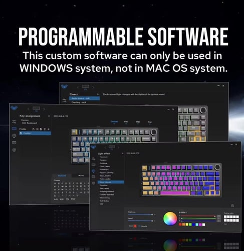 كيبورد ميكانيكي لاسلكي aula F75