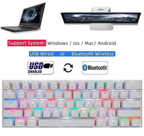 كيبورد CK62 عربي و وإنجليزي