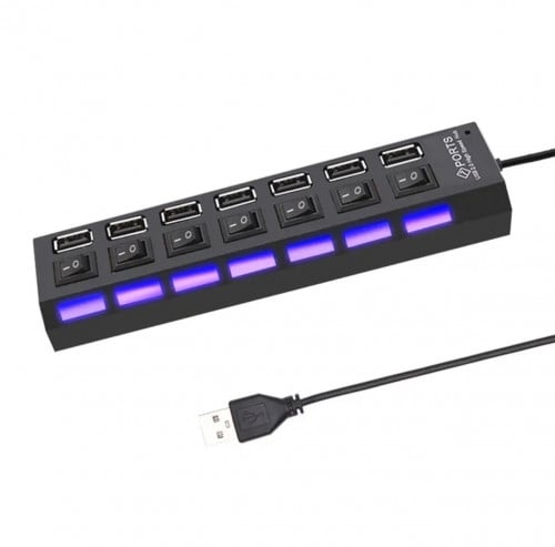 موزع USB بـ سبع منافذ