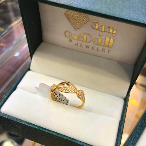 خاتم ذهب عيار 21