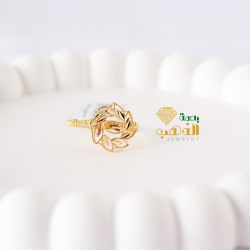 خاتم غصن الزيتون مميز عيار 21