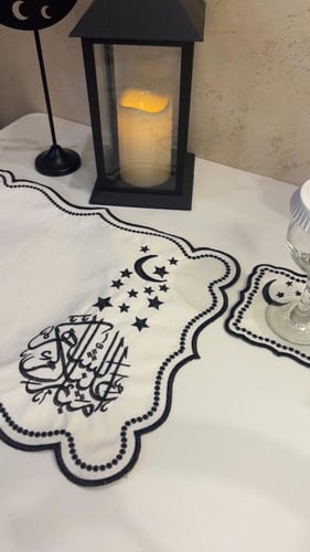 طقم مفرش مبارك عليكم الشهر