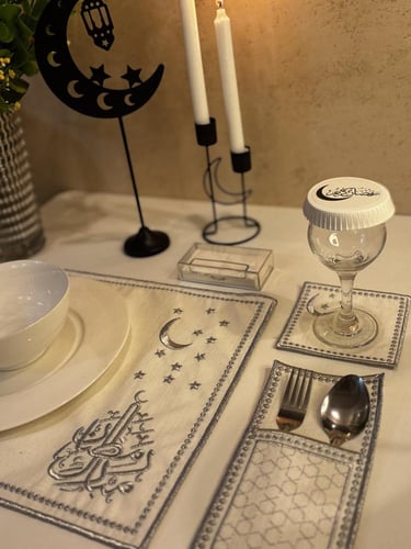 طقم مفارش رمضان مبارك