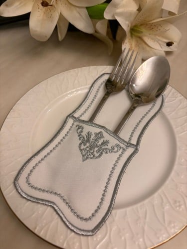 حامل ملاعق فضي