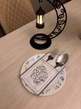 حامل ملاعق فضي