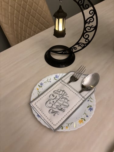 حامل ملاعق فضي