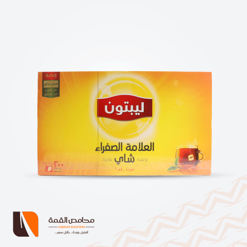 شاي ليبتون العلامة الصفراء أسود 200 كيس