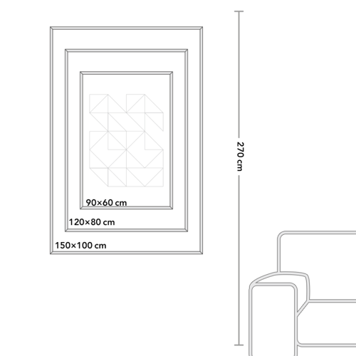 لوحة جدارية كانفس اية قرآنية (ربي اوزعني ان اشكر ن...