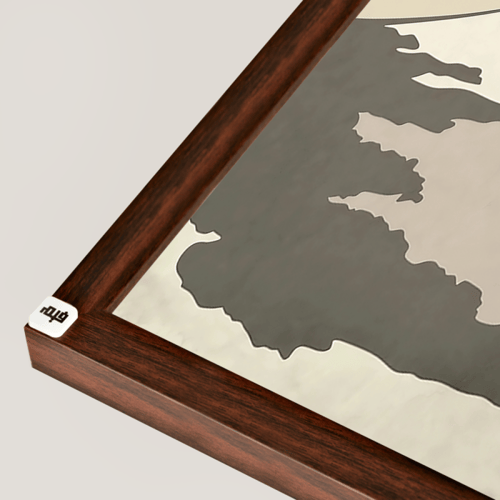 لوحة جدارية كانفس تجسد جبل الفوجي ومظلات تقليدية و...