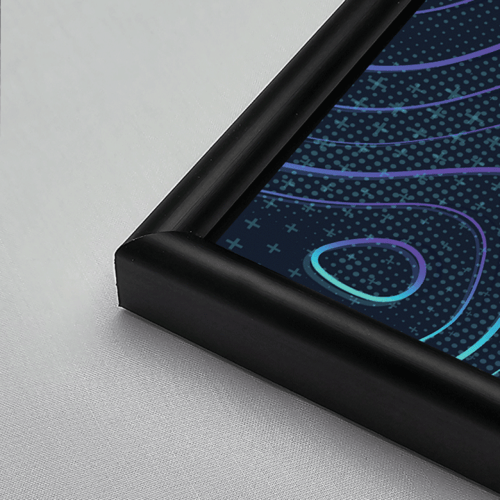 لوحة جدارية اكريليك تصور تموجات - فن تشكيلي