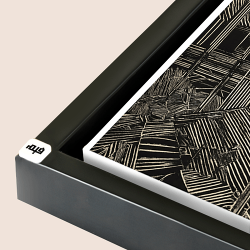 لوحة جدارية كانفس مقسمة اشكال وخطوط