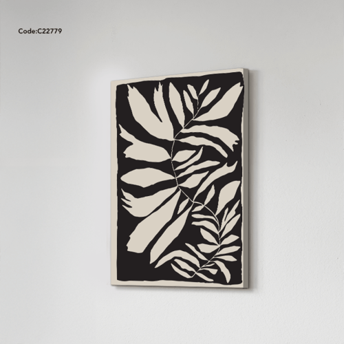 لوحة جدارية كانفس لوحة جدارية كانفس بتصميم لأوراق...