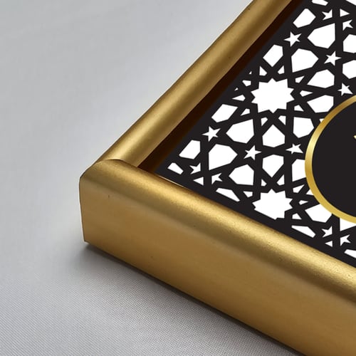 لوحات جدارية اكريليك مقسمة بكلمات الله و محمد