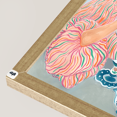 لوحة جدارية كانفس مزودة بعلاقات معدنية مناسبة للعد...