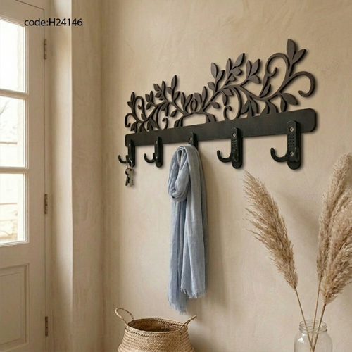 Wall-mounted display stand with a modern design fe...