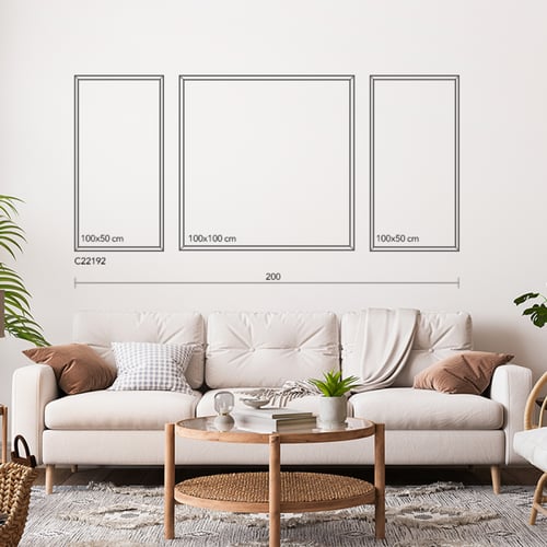 لوحة جدارية كانفس مقسمة مكتبة من العصر الفكتوري