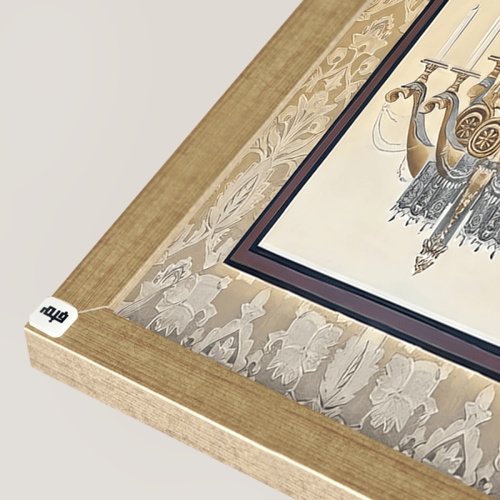 لوحة جدارية كانفس تصور ثريا كلاسيكية تحتوي على شمو...