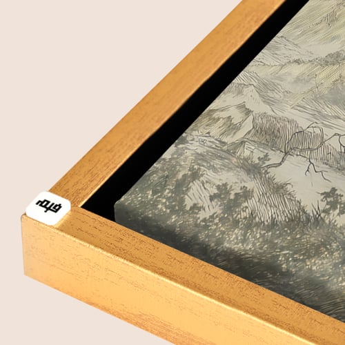 لوحة جدارية كانفس مزودة بعلاقات معدنية