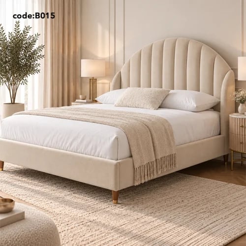 سرير شيل المبطن – Shell Upholstered Bed