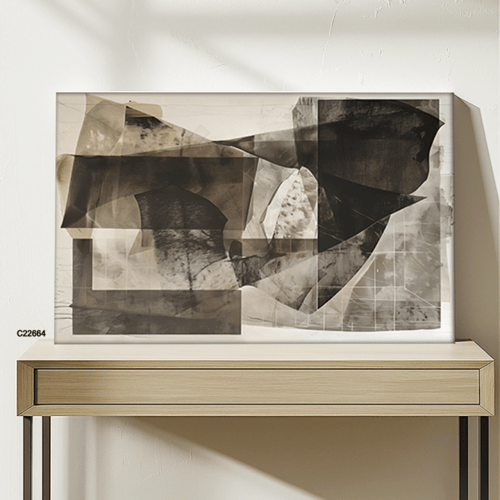 لوحة جدارية كانفس مستطيلات متداخلة