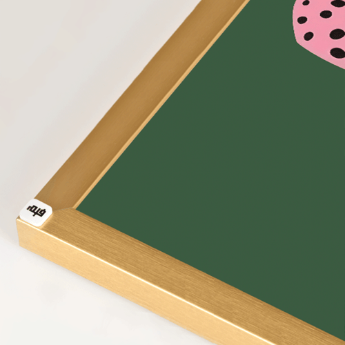 لوحة جدارية فنية فهد باللون الوردي