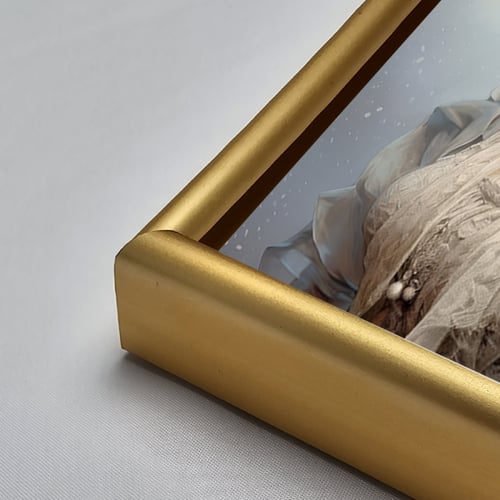 لوحة جدارية اكريليك تصور سيدة من الحقبة الفكتورية