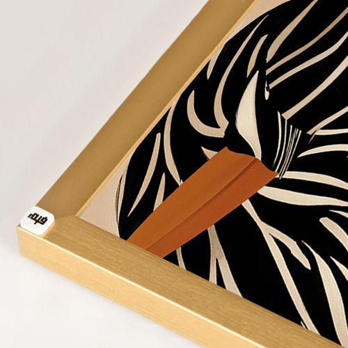 لوحة جدارية كانفس تصور شخصية انثوية بأسلوب تجريدي