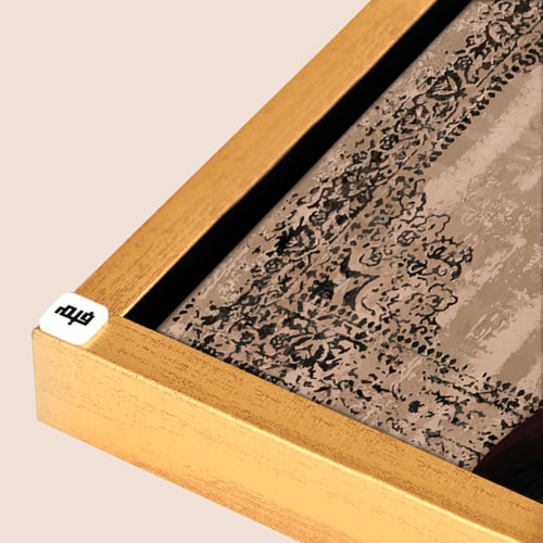 لوحة جدارية كانفس فتاة ممسكة بحصان ابيض