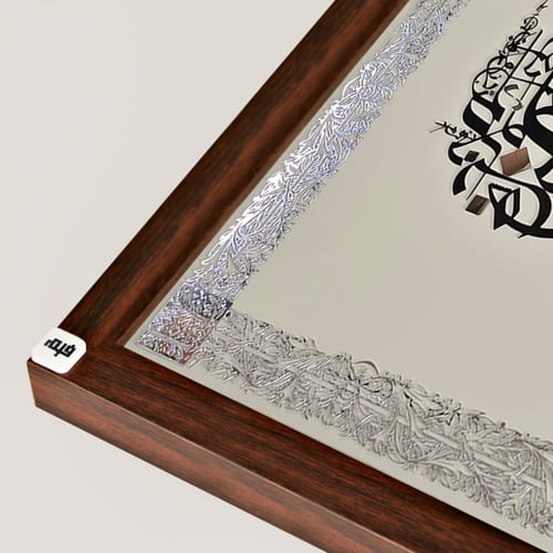 لوحة جدارية من الكانفس بتصميم للخط العربي من الاكر...