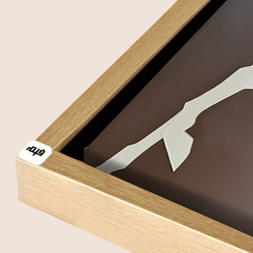 لوحة جدارية يدوية بطبقات فنية بتصميم حصان مودرن