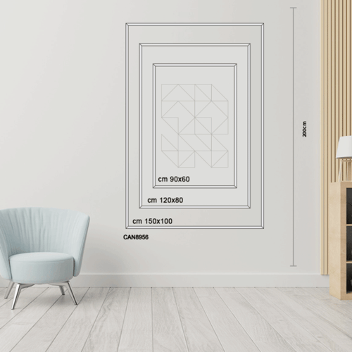 لوحة جدارية كانفس ، ( توكل ) - تدرجات البيج مع الأ...