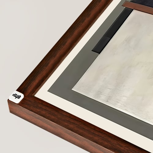 لوحة جدارية كانفس تتكون من جزئين بتصميم هندسي لاشك...