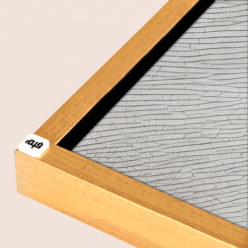 لوحة جدارية كانفس تتكون من جزئين تصور ملامح جانبية...