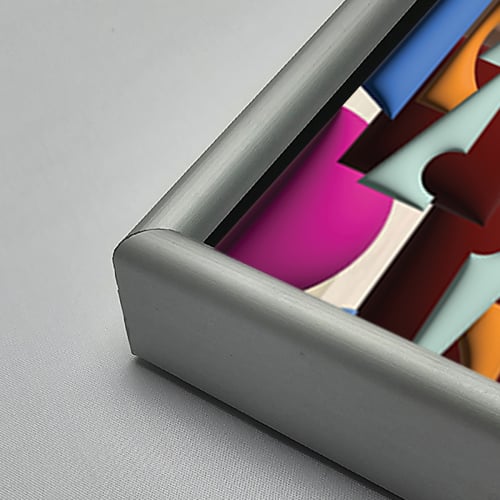 لوحة فنية جدارية اكريلك تصور اشكال هندسيه تدرجات ا...