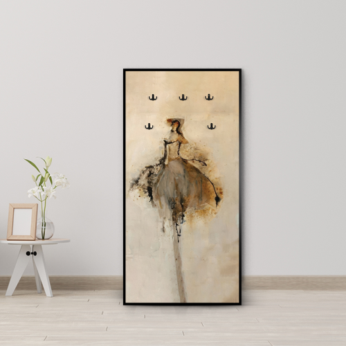 لوحة جدارية كانفس مزودة بعلاقات معدنية