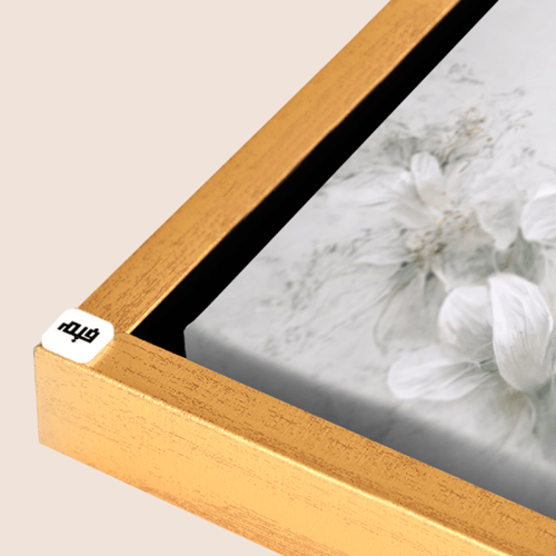 لوحة جدارية كانفس تصور تفتح زهور بيضاء