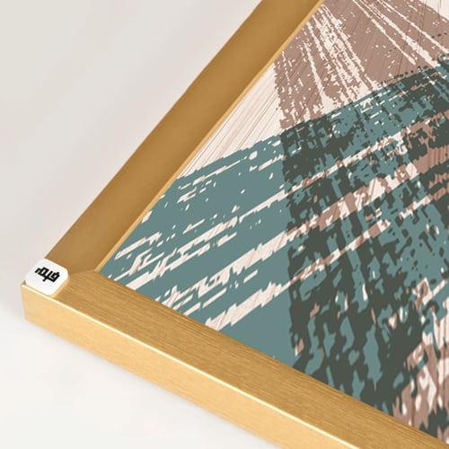 لوحة جدارية كانفس ، ( توكل ) - تدرجات البيج مع الأ...