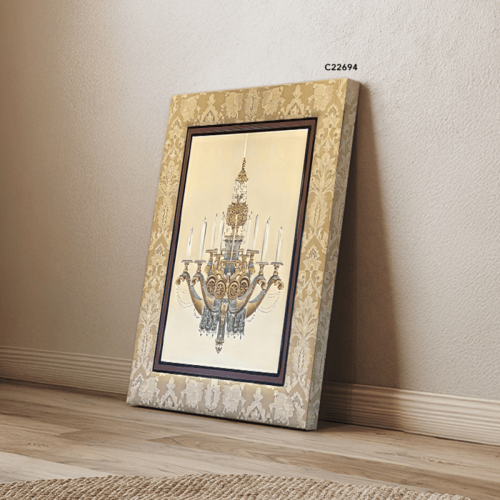 لوحة جدارية كانفس تصور ثريا كلاسيكية تحتوي على شمو...