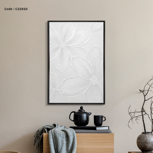 لوحة جدارية كانفس لبتلات زهور