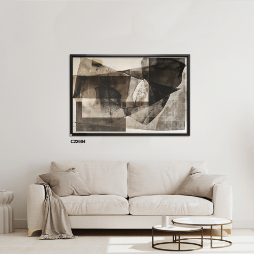 لوحة جدارية كانفس مستطيلات متداخلة