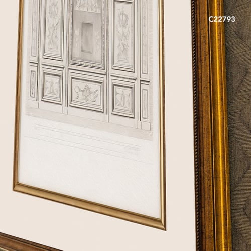 لوحة جدارية كانفس بتصميم يصور واجهة معمارية كلاسيك...