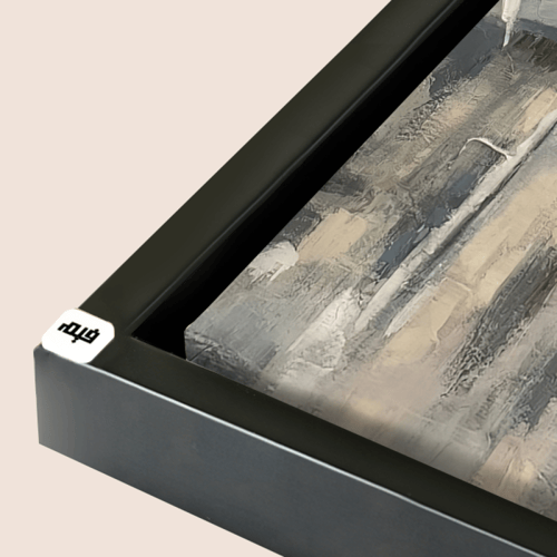 لوحة جدارية كانفس أشخاص وجو ممطر بطابع مائي تدرجات...