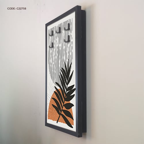 لوحة جدارية كانفس مزودة بعلاقات معدنية مناسبة للعد...