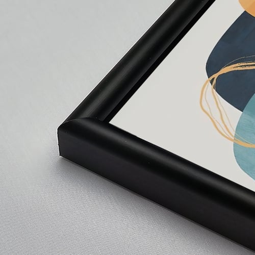 لوحة جدارية اكريليك تتميز بأشكال غير مستوية ومتداخ...