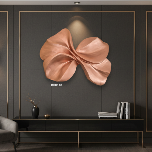 ديكور جداري فني مجردة بتصميم عصري يجسد حركة انسياب...