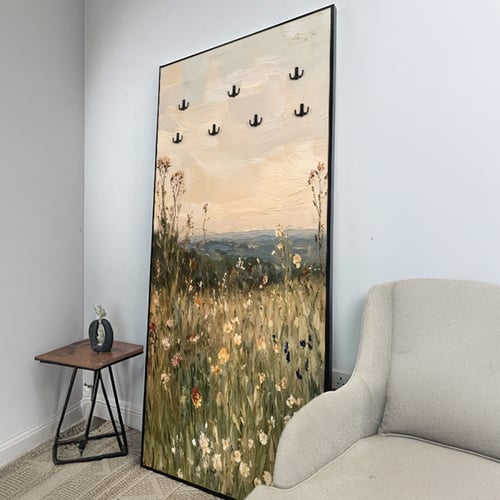 لوحة جدارية كانفس مزودة بعلاقات معدنية